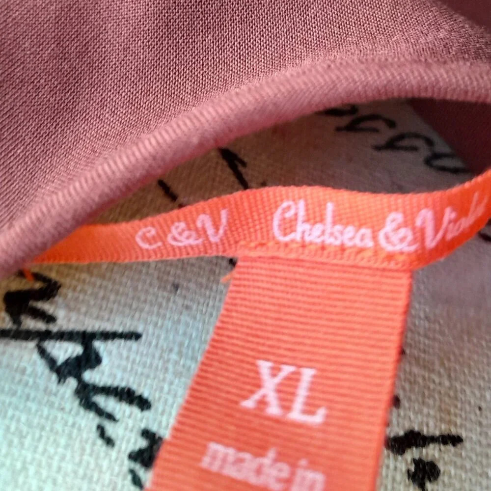 Chelsea & Violet Maroon Embroidered Blouse NWT - Picture 6 of 9